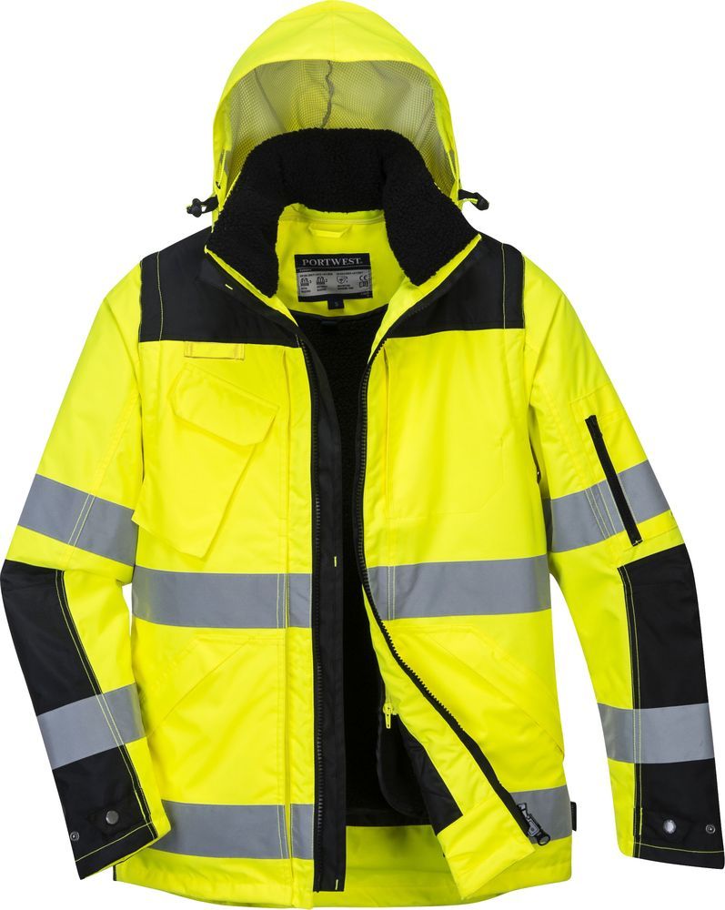 FR44 50-inch High Visibility FR Rain Coat - Portwest