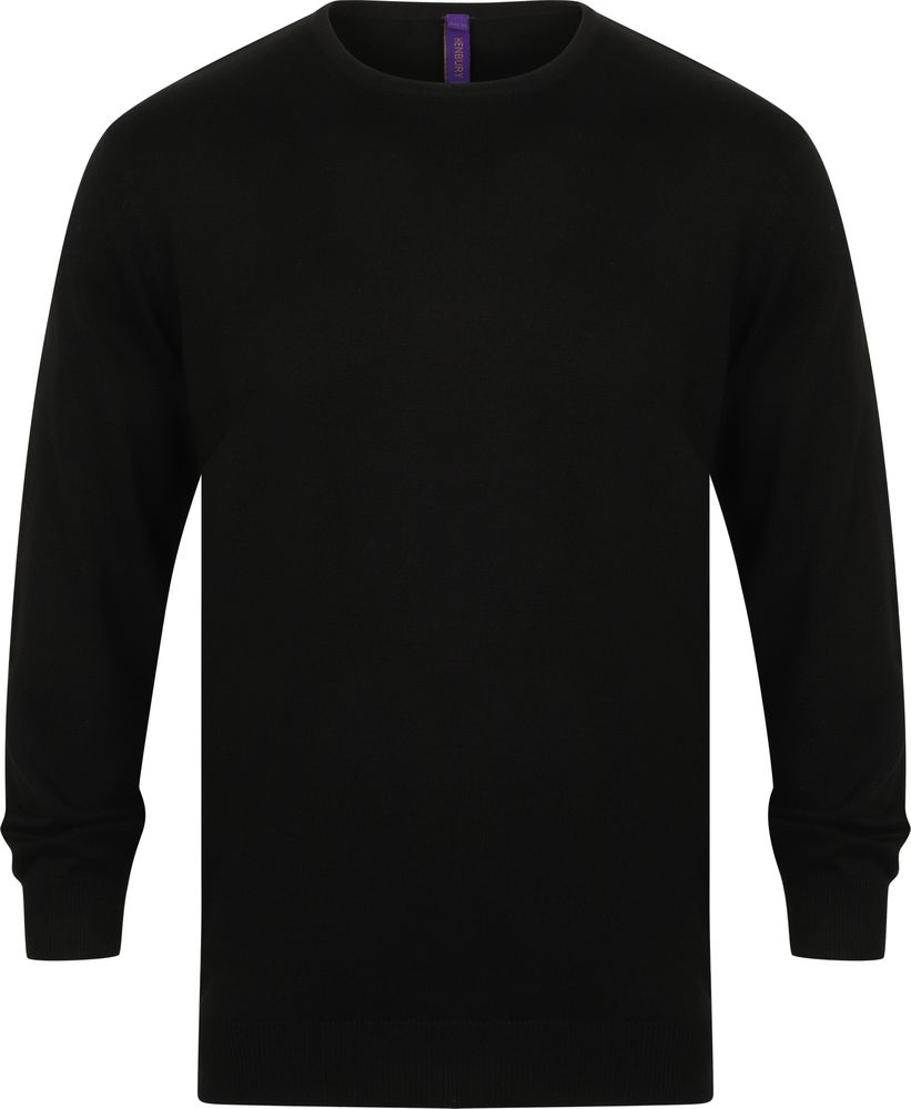 Mens crew neck outlet black jumper