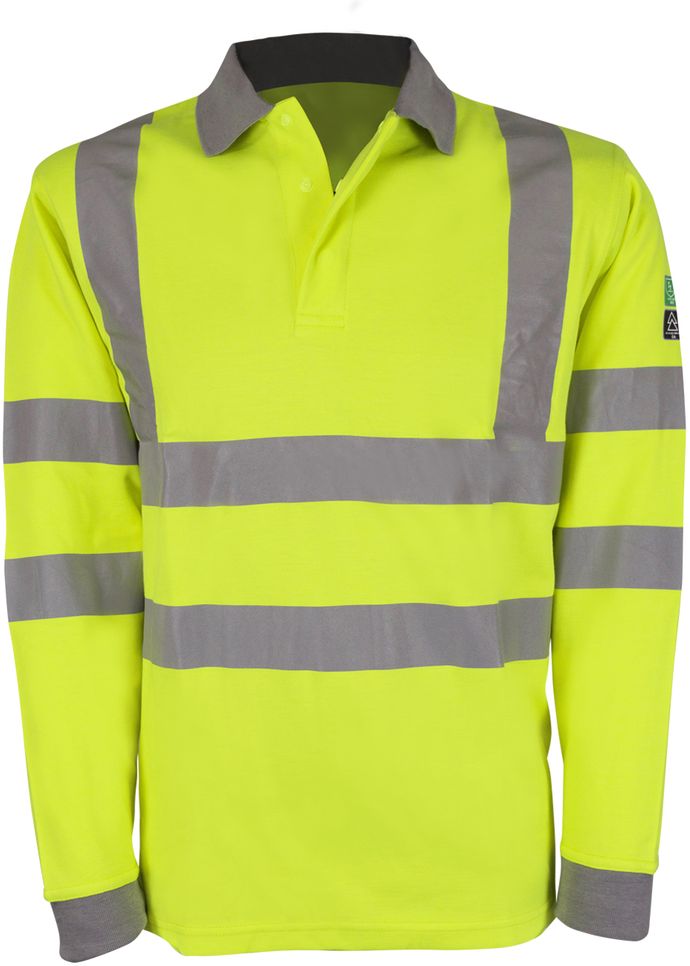 Flame retardant hi store vis polo shirt